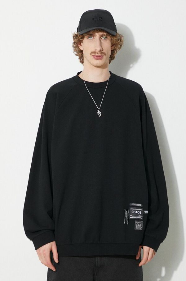 Undercover Pamučna dukserica Undercover Pullover za muškarce, boja: crna, bez uzorka, UC1D4808.4