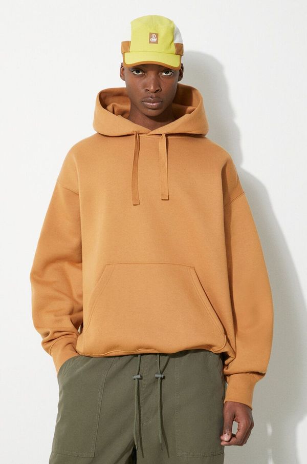 Vans Dukserica Vans Premium Standards Surplus Po Hoodie LX za muškarce, boja: smeđa, s kapuljačom, bez uzorka, VN000GVQ1OU1
