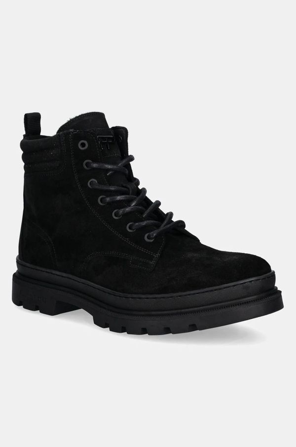 Filling Pieces Visoke cipele Filling Pieces Josh Suede za muškarce, boja: crna, 73722791861