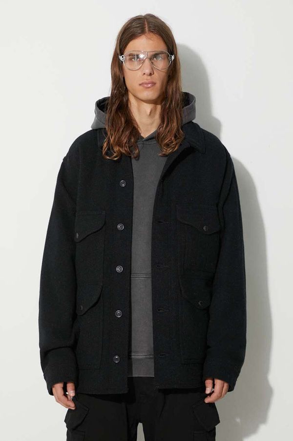 Filson Vunena jakna Filson Mackinaw Cruiser boja: crna, za prijelazno razdoblje, FMCPS0015