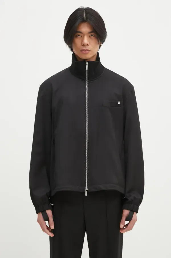 Helmut Lang Vunena jakna Helmut Lang Relaxed Bomber.Suit boja: crna, za prijelazno razdoblje, O09HM102