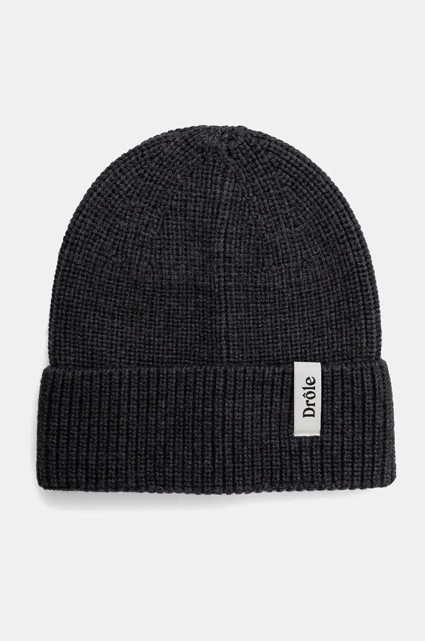 Drôle de Monsieur Vunena kapa Drôle de Monsieur Le Bonnet DrUle boja: siva, vunena, E.BN100.WO007.DGR Le Bonnet DrUle