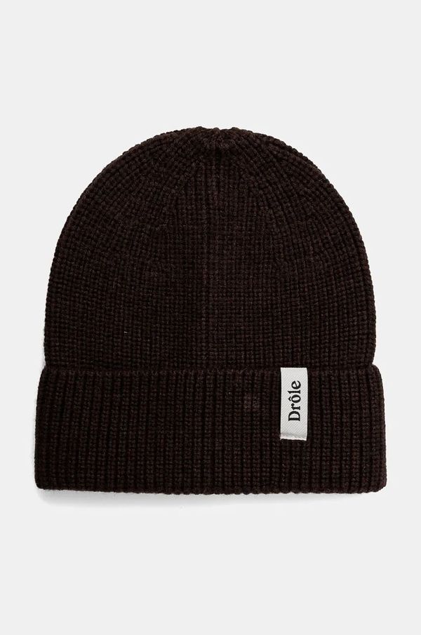 Drôle de Monsieur Vunena kapa Drôle de Monsieur Le Bonnet DrUle boja: smeđa, vunena, E.BN100.WO007.BN Le Bonnet DrUle