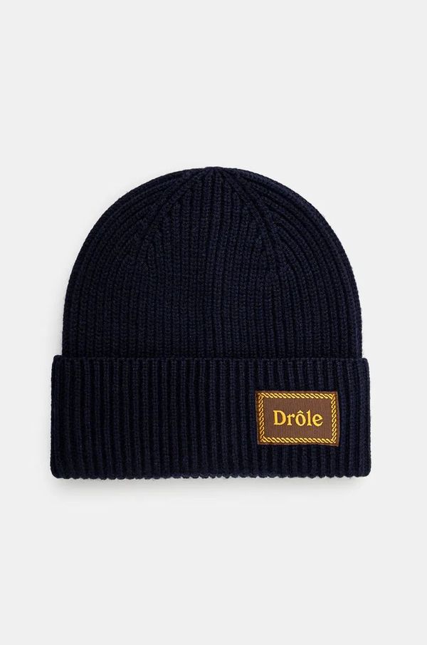 Drôle de Monsieur Vunena kapa Drôle de Monsieur Le Bonnet Laine boja: tamno plava, od debelog pletiva, vunena, E-BN104-WO007-NY