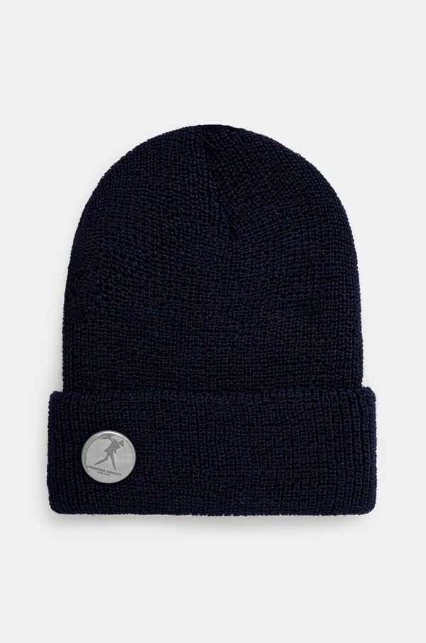 Engineered Garments Vunena kapa Engineered Garments Wool Watch Cap boja: tamno plava, od debelog pletiva, vunena, 24F1H037