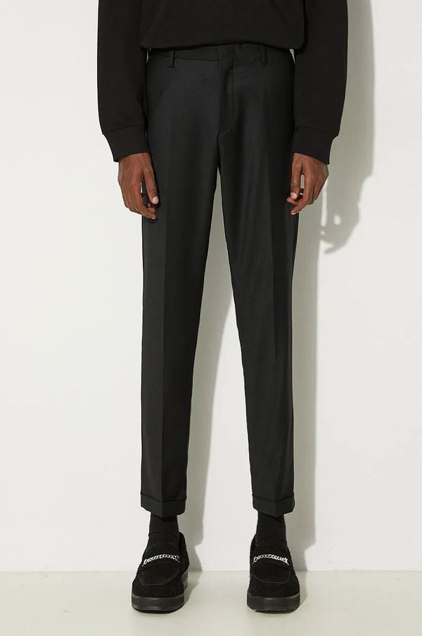 Paul Smith Vunene hlače Paul Smith boja: crna, chinos kroj, M1R-150M-N00109