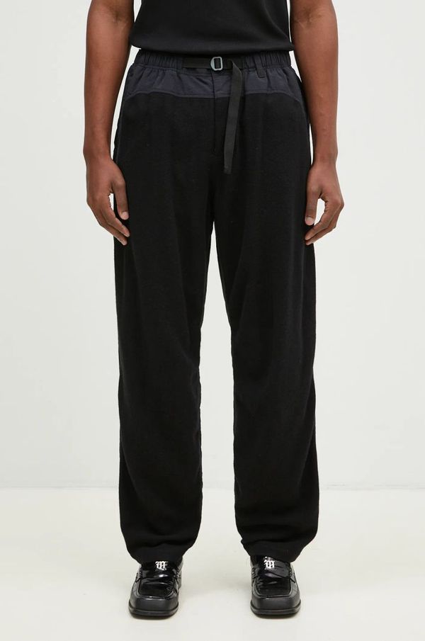 Undercover Vunene hlače Undercover Pants boja: crna, ravni kroj, UC2D4516.1
