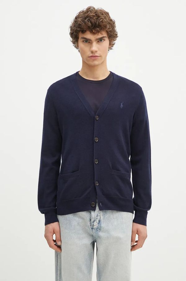 Polo Ralph Lauren Vuneni kardigan Polo Ralph Lauren RWS-Longsleeve boja: tamno plava, 710946144