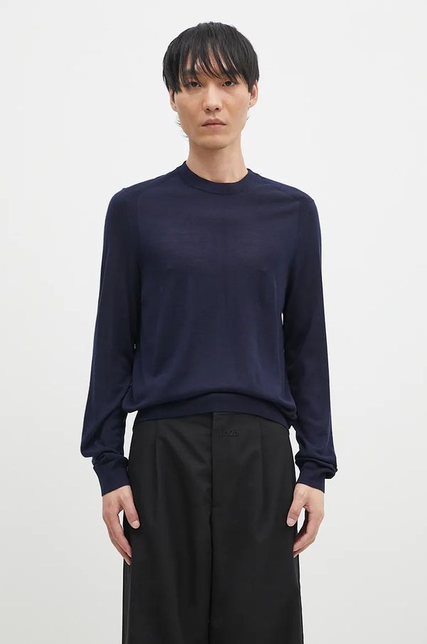 Paul Smith Vuneni pulover Paul Smith za muškarce, boja: tamno plava, lagani, M1R-562X-M02093