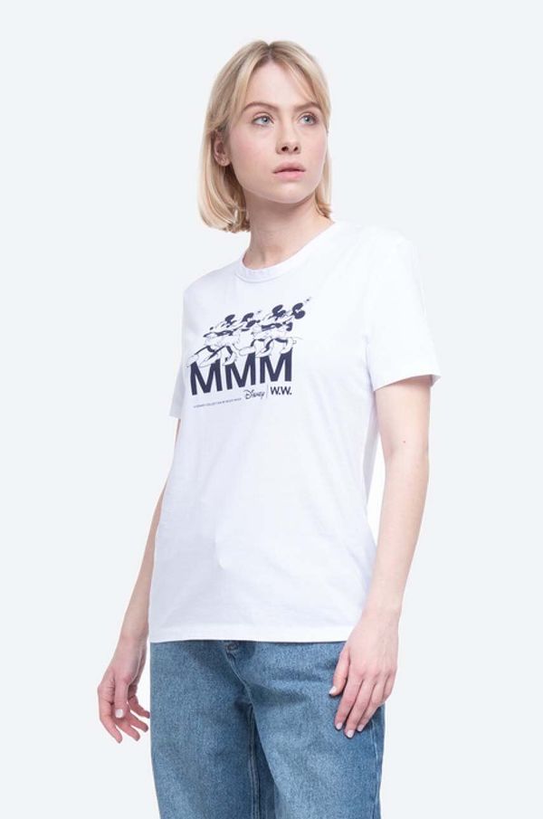 Wood Wood Pamučna majica Wood Wood Aria T-shirt boja: bijela, 12022500.2434-BRIGHTW
