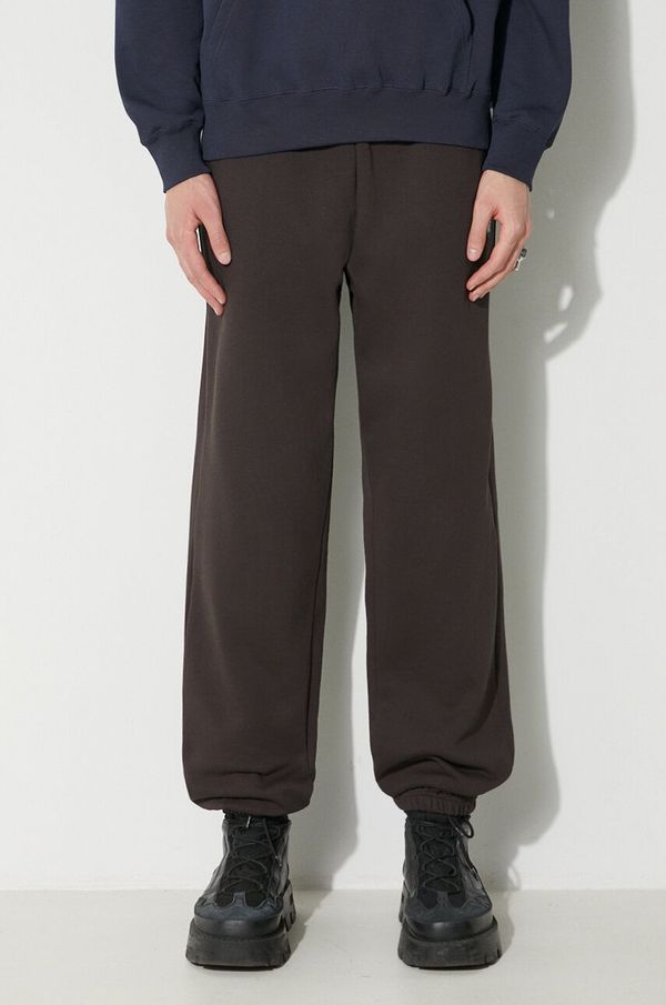 Wood Wood Pamučni donji dio trenirke Wood Wood Cal Joggers boja: smeđa, bez uzorka, 10275000.2424