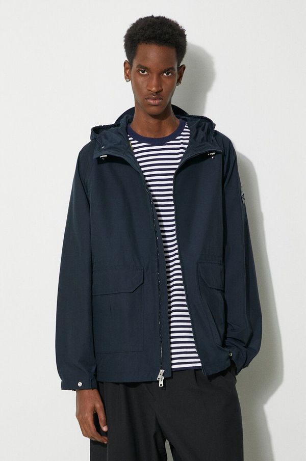 Woolrich Jakna Woolrich Cruiser Hooded Jacket za muškarce, boja: tamno plava, za prijelazno razdoblje, CFWOOU0884MRUT3662