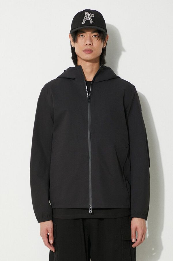 Woolrich Jakna Woolrich Pacific Two Layers za muškarce, boja: crna, za prijelazno razdoblje, CFWOOU0693MRUT3280