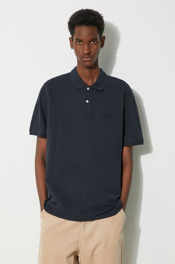 Woolrich Pamučna polo majica Woolrich Classic American Polo boja: tamno plava, bez uzorka, CFWOPO0062MRUT2555