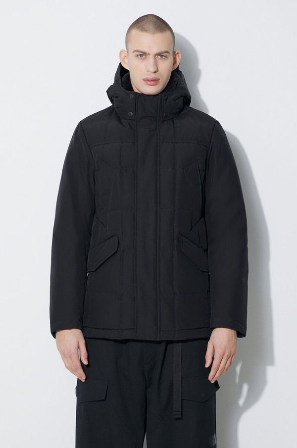Woolrich Pernata jakna Woolrich Blizzard Field Jacket za muškarce, boja: crna, za zimu, CFWOOU0621MRUT0001