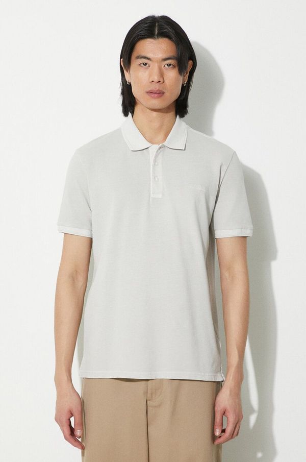 Woolrich Polo majica Woolrich Mackinack Polo za muškarce, boja: siva, bez uzorka, CFWOPO0065MRUT1483