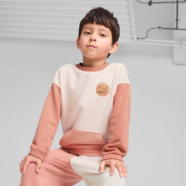 PUMA CLASSICS Puma FC Crew Shirt Kids, Pink, Size 1-2Y, Clothing