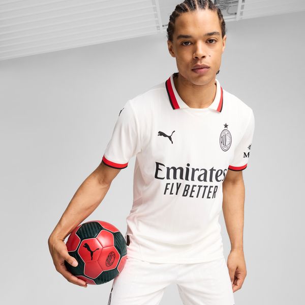 PUMA Men's Puma AC Milan 24/25 Away Jersey, White, Size L, Clothing