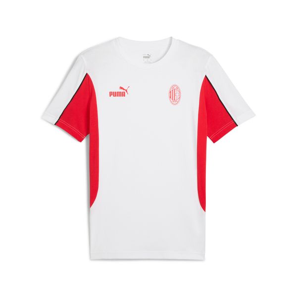 PUMA Men's Puma AC Milan ftbl ARCHIVE T-Shirt, White, Size XS, Sport
