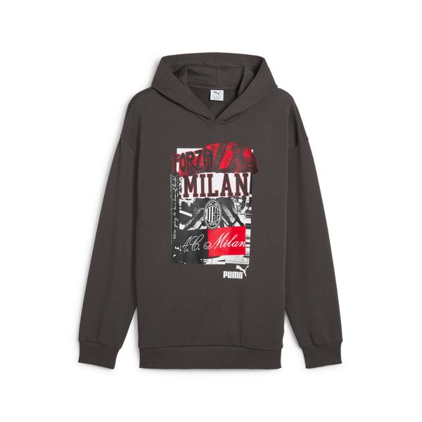 PUMA Men's Puma AC Milan ftbl NRGY+ Hoodie, Gray, Size S, Sport