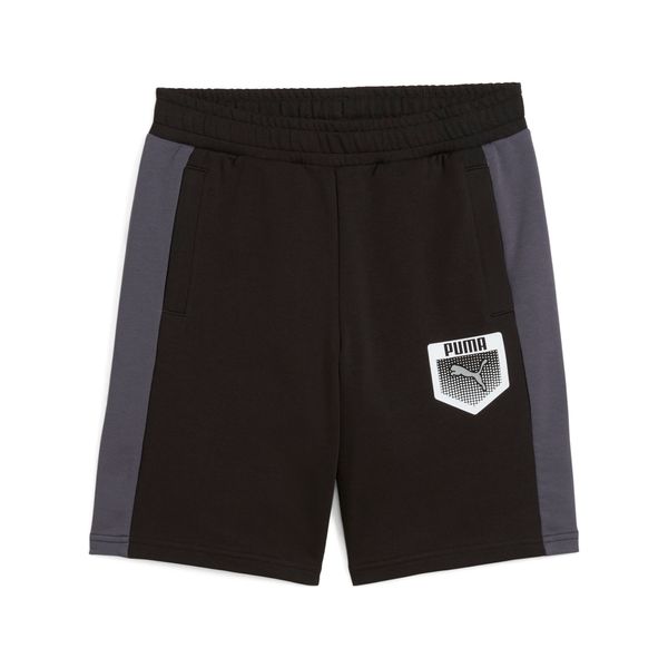 PUMA Men's Puma Active Sports Graphic Sweat Shorts Youth, Black, Size 13-14Y, Shop