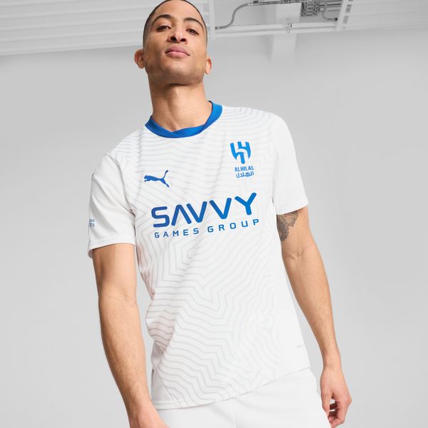 PUMA Men's Puma Al Hilal Saudi F.C. 24/25 Away Replica Jersey, White, Size XL, Clothing