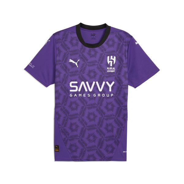 PUMA Men's Puma Al Hilal Saudi F.C. 24/25 Third Replica Jersey, Purple, Size XL, Sport