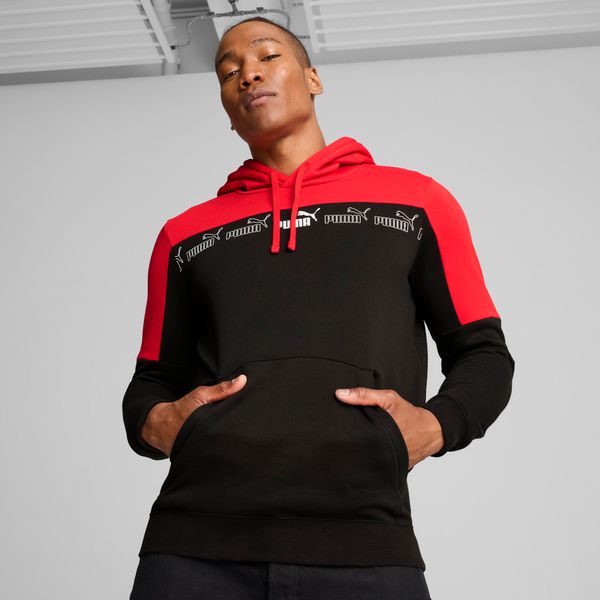 PUMA Men's Puma Around The Block Hoodie, Red, Size L, Clothing