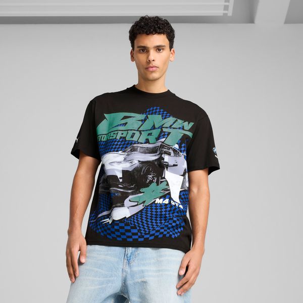 PUMA Men's Puma BMW M Motorsport Big Graphic T-Shirt, Black, Size XL, Clothing