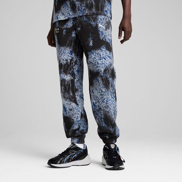PUMA Men's Puma BMW M Motorsport Colour Splash All-over Print Sweat Pants, Black, Size XL, Clothing