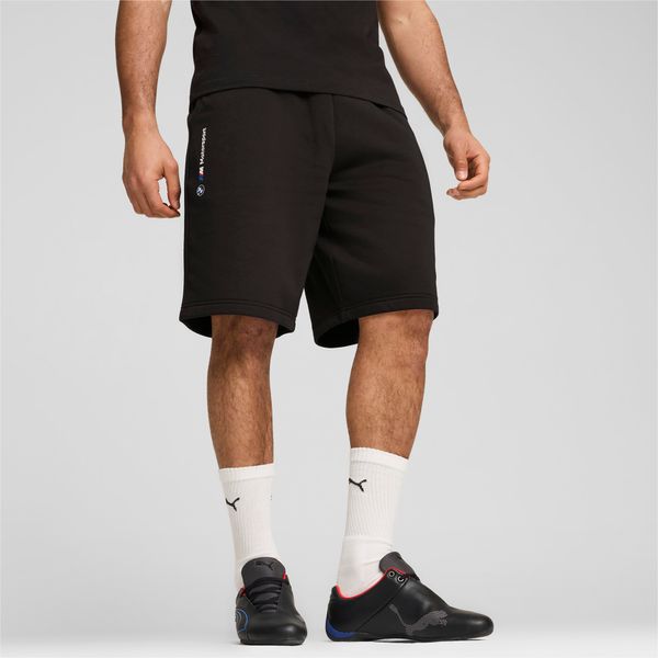 PUMA Men's Puma BMW M Motorsport ESS+ Fleece Shorts, Black, Size XXL, Men
