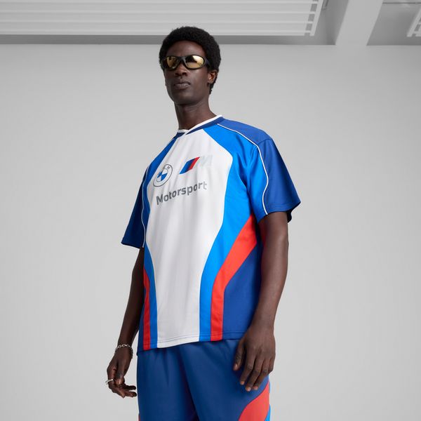 PUMA Men's Puma BMW M Motorsport Lifestyle Jersey, Blue, Size XXL, Clothing