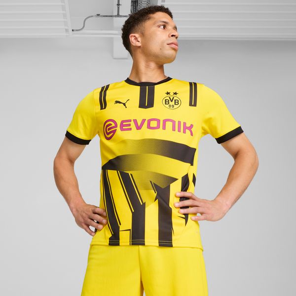 PUMA Men's Puma Borussia Dortmund 24/25 Cup Jersey, Yellow, Size XL, Clothing