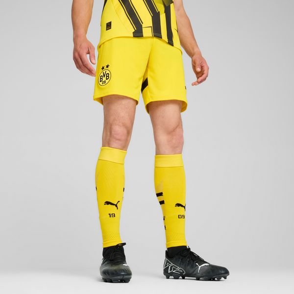 PUMA Men's Puma Borussia Dortmund 24/25 Shorts, Yellow, Size S, Clothing