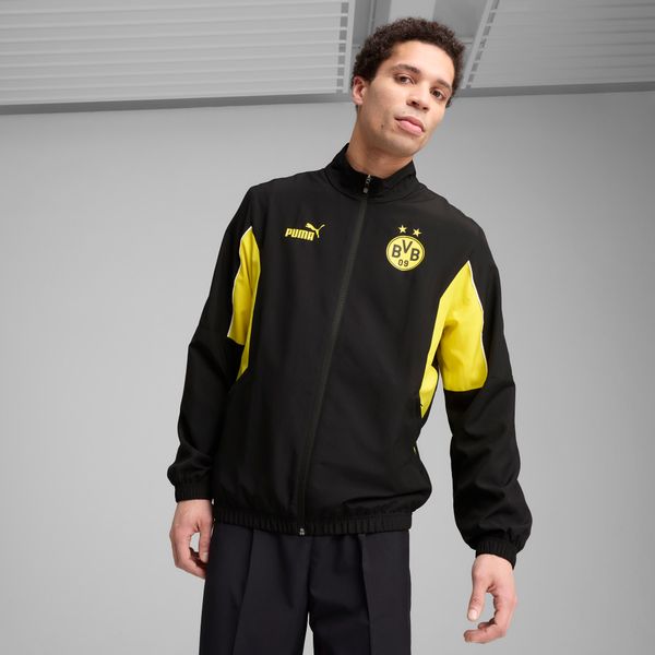 PUMA Men's Puma Borussia Dortmund ftbl ARCHIVE Jacket, Black, Size XS, Clothing