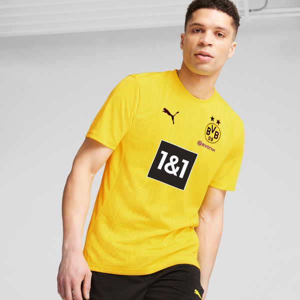 PUMA Men's Puma Borussia Dortmund Training Jersey, Yellow, Size XS, Clothing