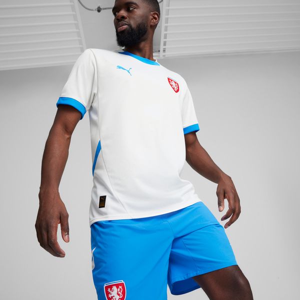 PUMA Men's Puma Czech Republic 2024 Away Jersey, White, Size XS, Clothing