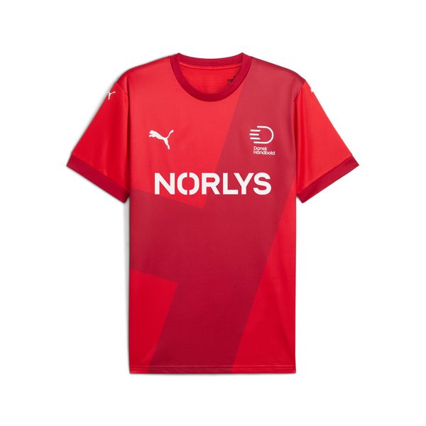 PUMA Men's Puma Danish Handball Federation 24/25 Home Jersey, Red, Size 3XL, Clothing