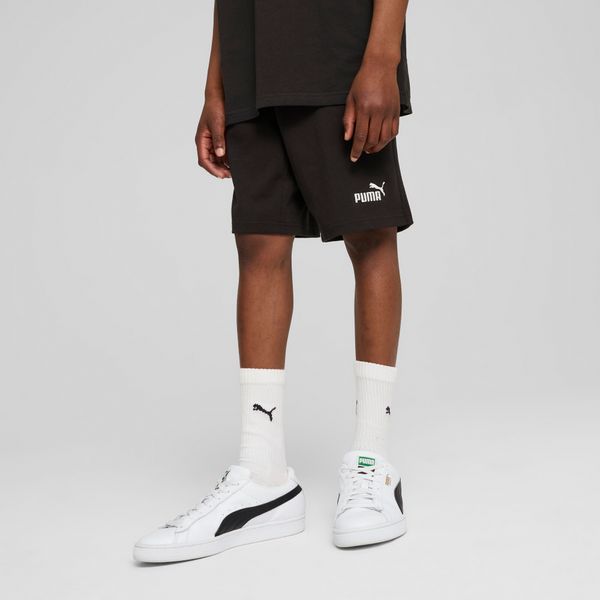 PUMA Men's Puma ESS No. 1 Logo Jersey Shorts Youth, Black, Size 9-10Y, Clothing