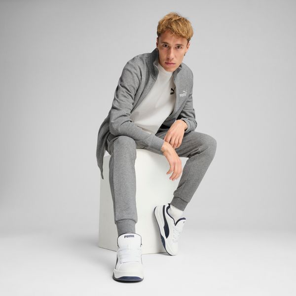 PUMA Men's Puma Essentials Sweat Suit, Gray, Size XXL, Clothing