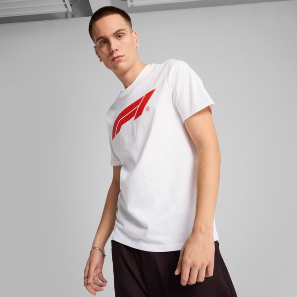 PUMA Men's Puma F1® Essentials Logo T-Shirt, White, Size XXL, Clothing