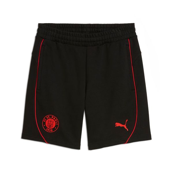 PUMA Men's Puma FC St. Pauli Casuals Shorts, Black, Size M, Sport