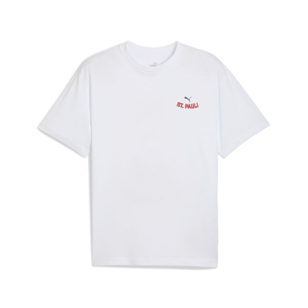 PUMA Men's Puma FC St. Pauli Graphic T-Shirt, White, Size M, Sport