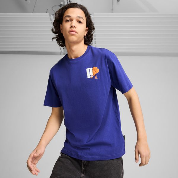 PUMA Men's Puma GRAPHICS Growth Relaxed T-Shirt, Blue, Size M, Clothing