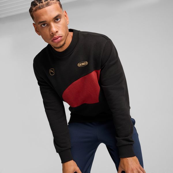PUMA Men's Puma KING Top's Football Sweatshirt, Black, Size M, Clothing