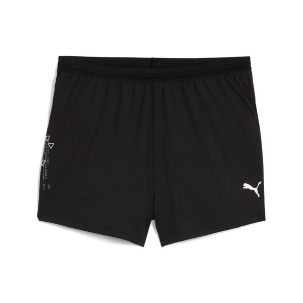 PUMA Men's Puma Knit 3" Split Running Shorts, Black, Size XXL, Sports