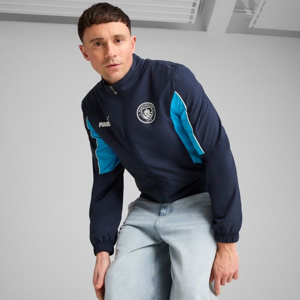PUMA Men's Puma Manchester City ftbl ARCHIVE Jacket, Blue, Size XXL, Clothing