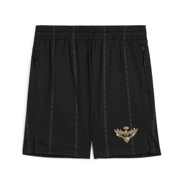 PUMA Men's Puma Melo Alwayz On 1 7" Basketball Shorts, Black, Size L, Sports