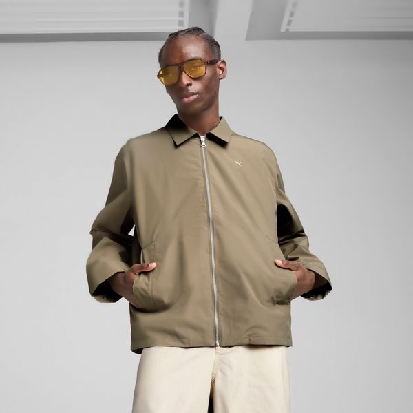 PUMA Men's Puma MMQ 2-in-1 Jacket, Brown, Size L, Clothing
