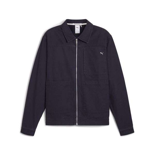 PUMA Men's Puma MMQ Zip Overshirt, Blue, Size XL, Clothing